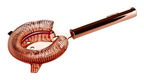 Urban Bar Copper Plated Hawthorne Cocktail Strainer Barware
