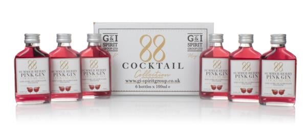 88 Cocktail Summer Berry Pink Gin Cocktail Mix (6 X 100ml) Bottled Cocktails