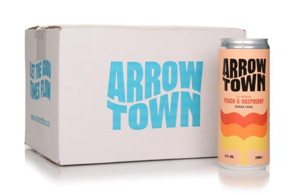 Arrowtown Peach & Raspberry Vodka Soda (12 X 330Ml) Bottled Cocktails