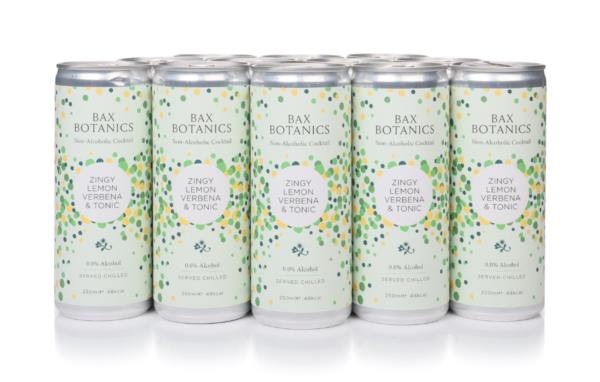 Bax Botanics - Zingy Lemon Verbena & Tonic (12 x 250ml) Bottled Cocktails