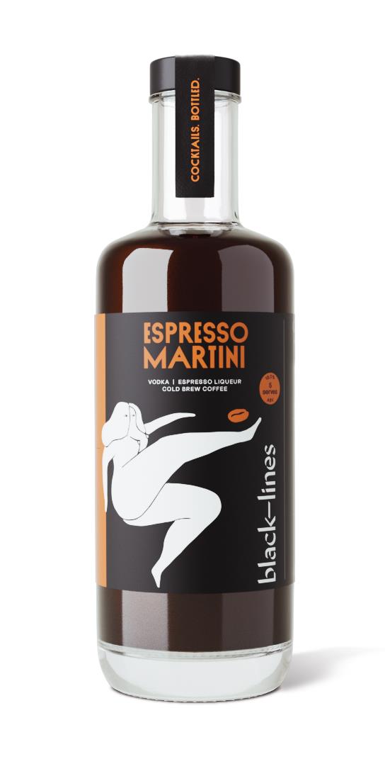 Black Lines Espresso Martini Bottled Cocktails