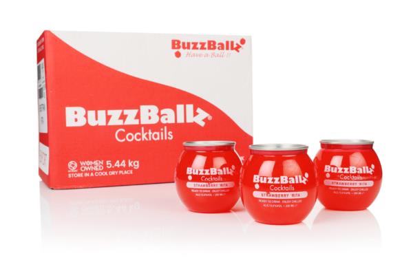 BuzzBallz Strawberry Rita (24 x 200ml) Bottled Cocktails