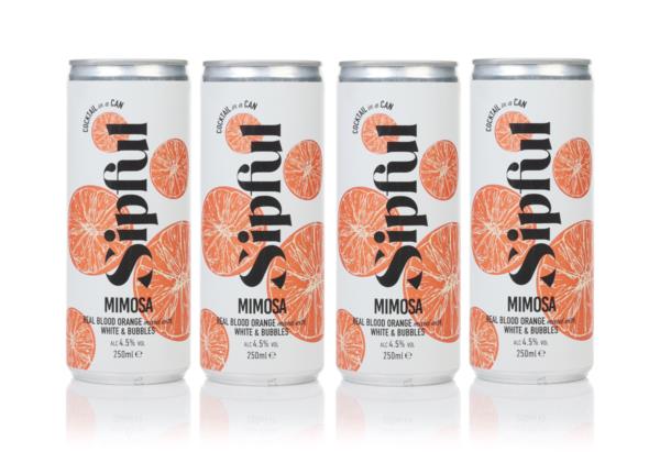 Sipful Blood Orange Mimosa  (4 x 250ml) Bottled Cocktails