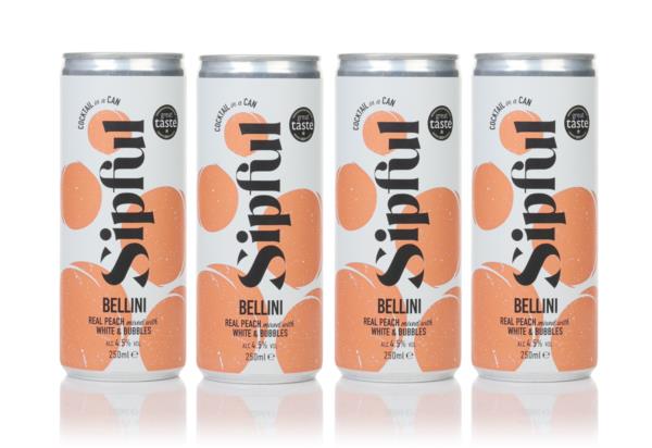 Sipful Peach Bellini (4 x 250ml) Bottled Cocktails