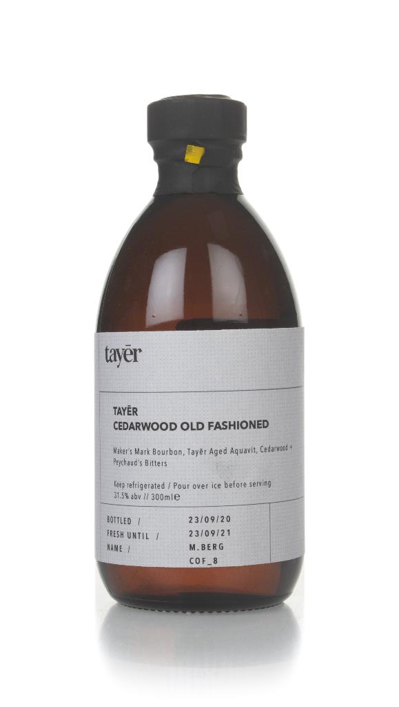 Tayer Cedarwood Old Fashioned Bottled Cocktails
