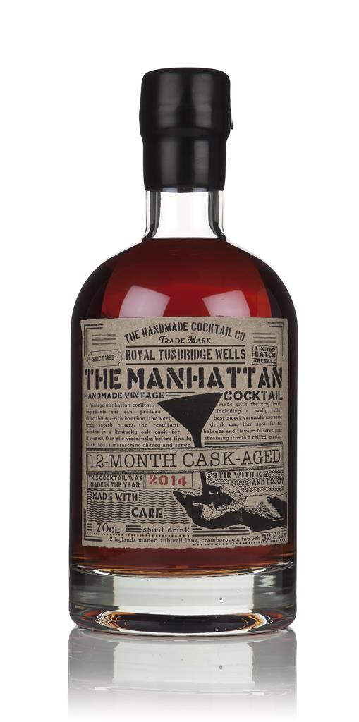 Cask-Aged Manhattan Cocktail 2014 (12 Months) Vintage Cocktails Bottled cocktail