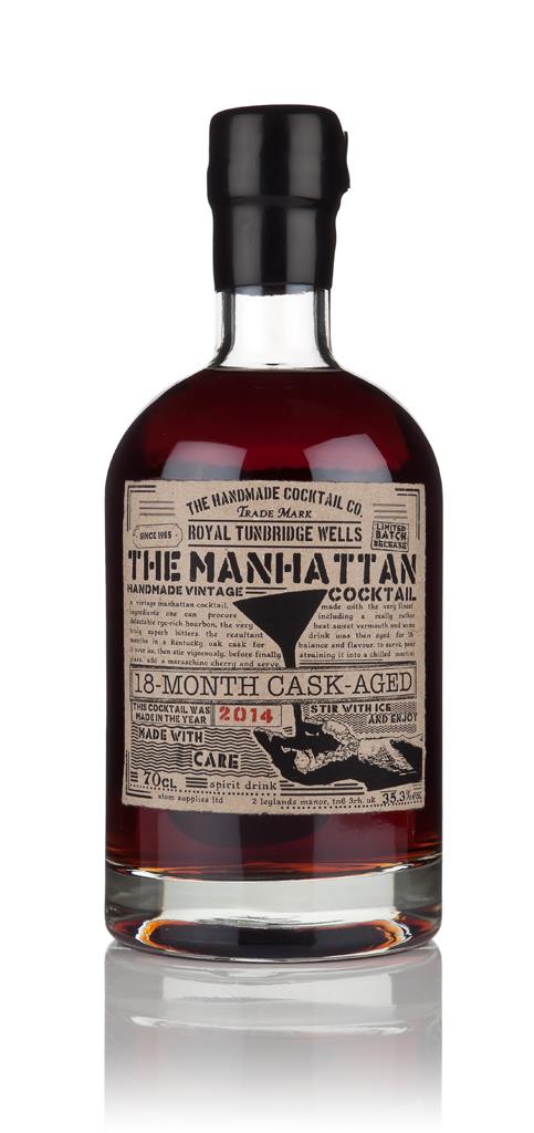 Cask-Aged Manhattan Cocktail 2014 (18 Months) Vintage Cocktails Bottled cocktail