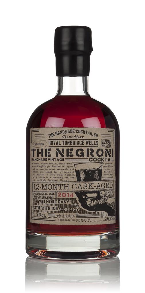 Cask-Aged Negroni Cocktail 2014 (12 Months) Vintage Cocktails Bottled cocktail