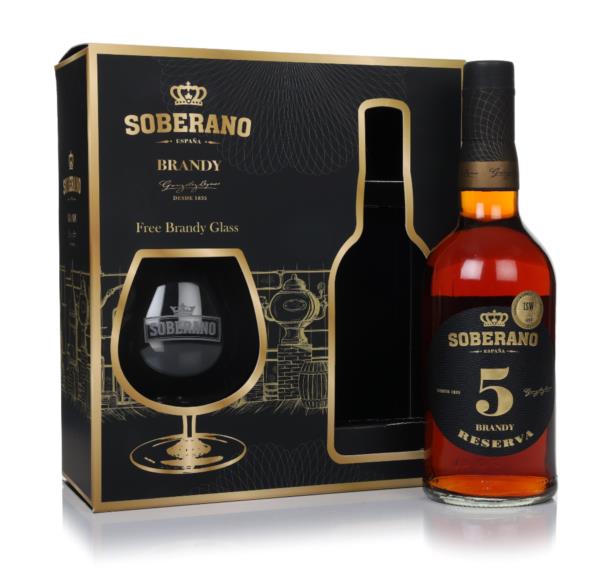 Soberano Reserve 5 Set with Glass Brandy