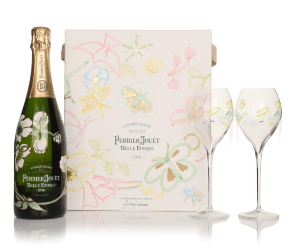 Perrier-Jouet Belle Epoque 2016 Gift Set with 2x Glasses - Formafantas Vintage Champagne