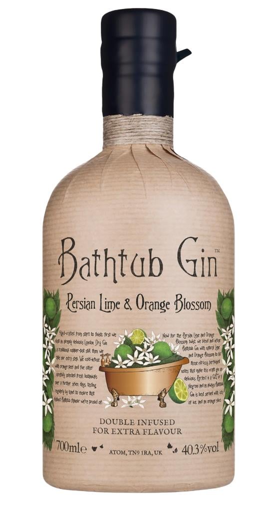 Bathtub Gin Orange - Persian Lime & Blossom Flavoured Gin