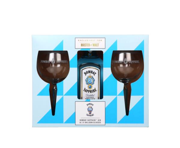 Bombay Sapphire Gift Set with 2x Glasses Gin