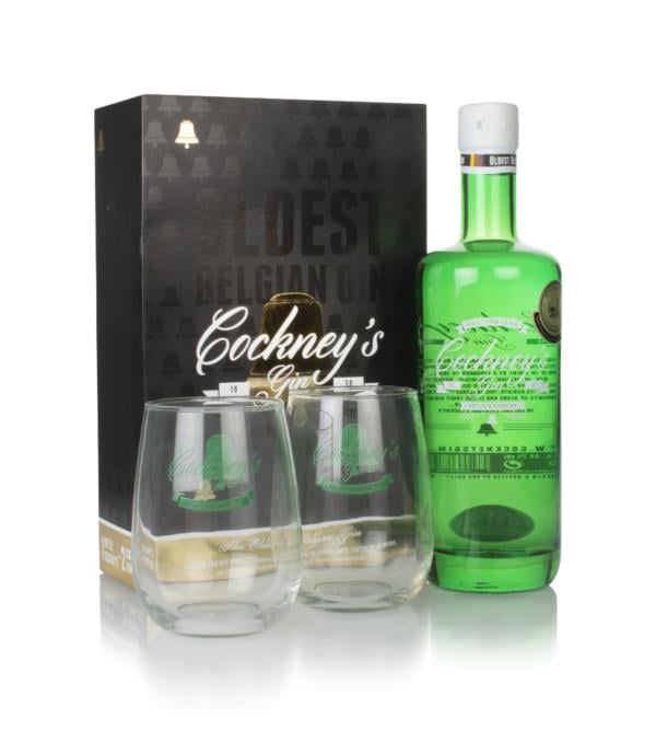 Cockney's Gin Gift Pack with 2x Glasses Gin