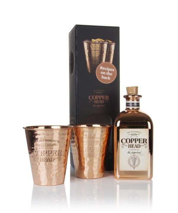 Copperhead Gin Gift Pack with 2x Copper Cups Gin