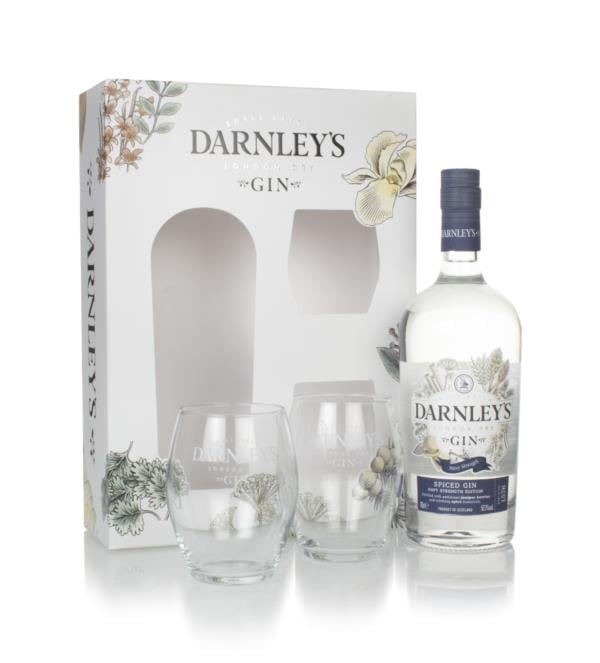 Darnley's Navy Strength Spiced Gin Gift Pack with 2x Glasses London Dry Gin