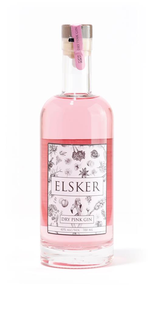 Elsker Dry Pink Flavoured Gin