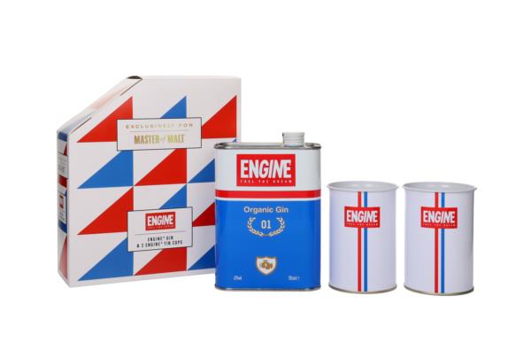 Engine Organic Gin Gift Set with 2x Tin Cups Gin