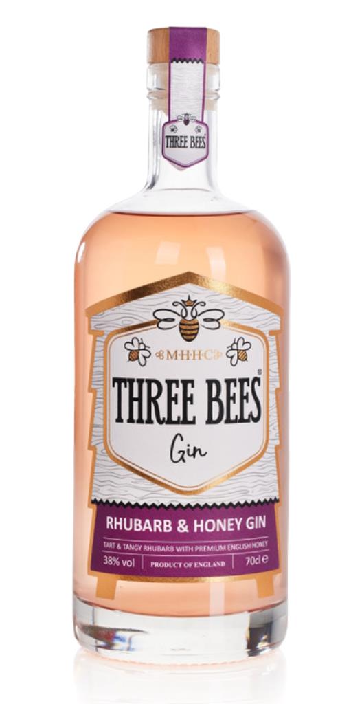 THREE BEES  Rhubarb & Honey Flavoured Gin