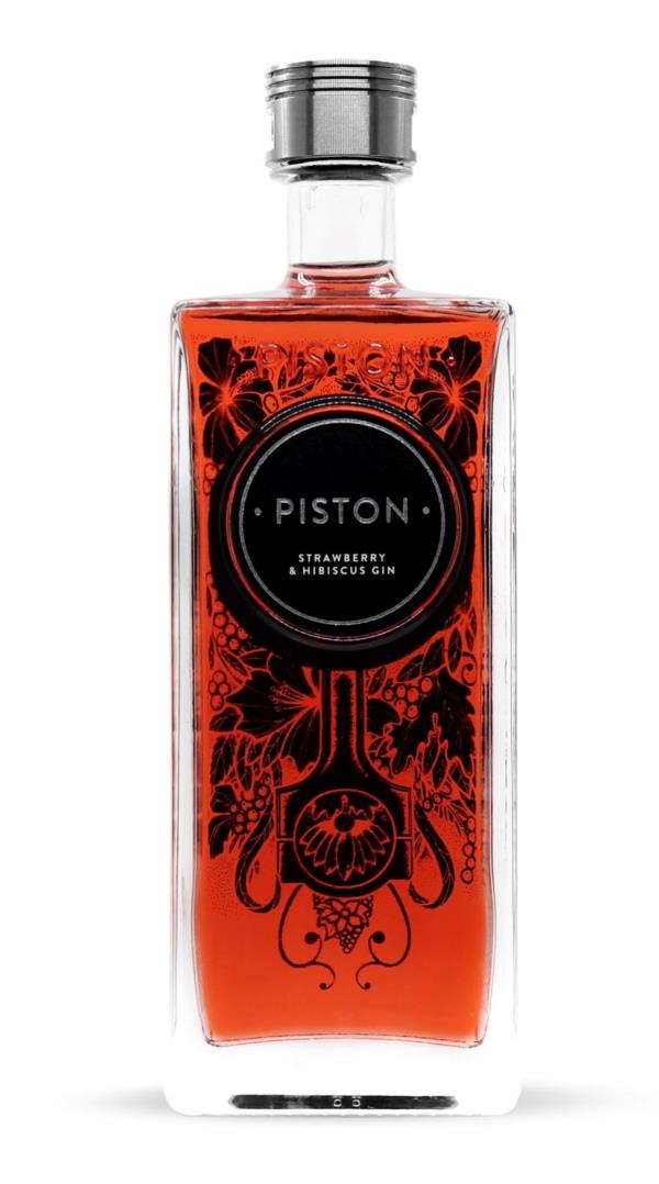Piston Pink Strawberry & Hibiscus Flavoured Gin