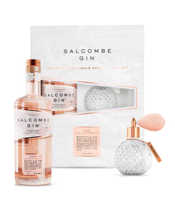 Salcombe Gin & Seamist Liquid Garnish Gift Set - Rose Sainte Marie Flavoured Gin