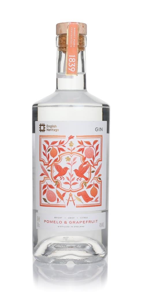 The Wiltshire Distilling Co Pink/Grey English Heritage Pomelo & Grapefruit Flavoured Gin