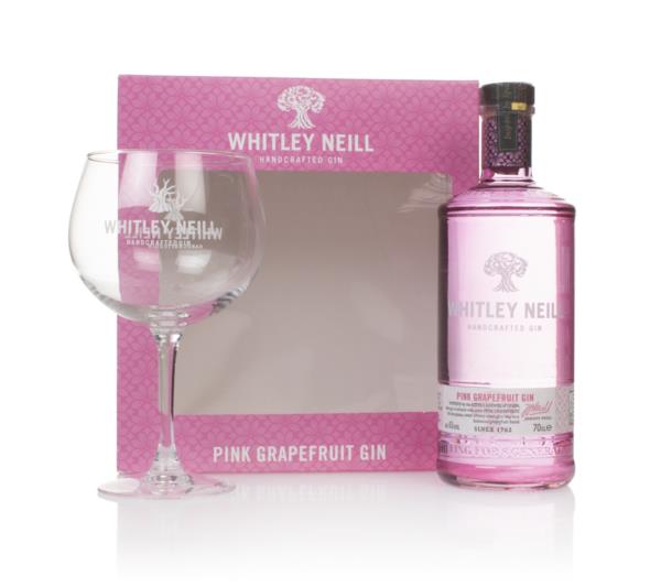 Whitley Neill Pink Grapefruit Gin Gift Pack with Glass Flavoured Gin