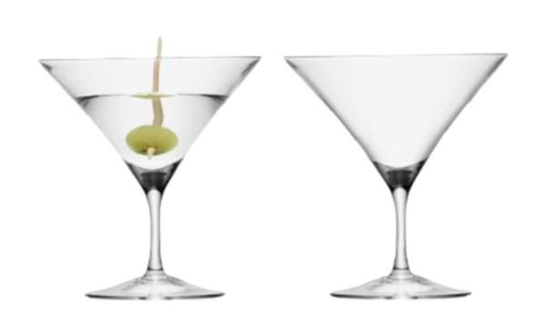 LSA Bar Martini Glasses (Set of Two) Glassware
