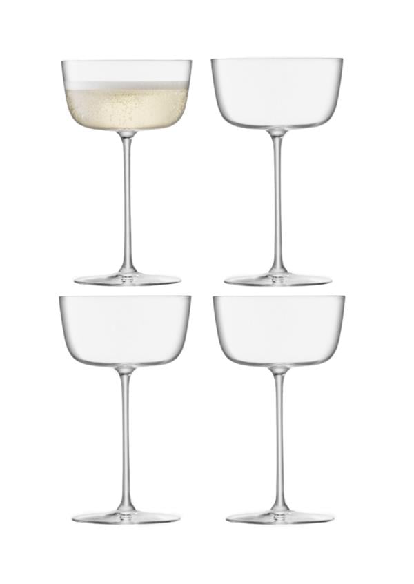 LSA Borough Cocktail Saucers (Set of Four) Glassware