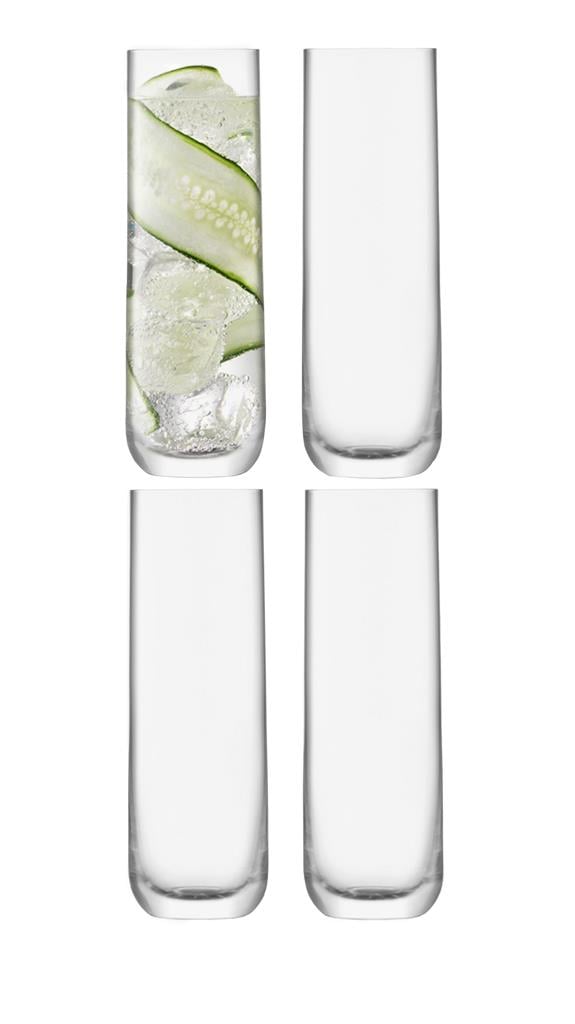 Lsa Borough Highball Glasses (Set Of Four) Glassware