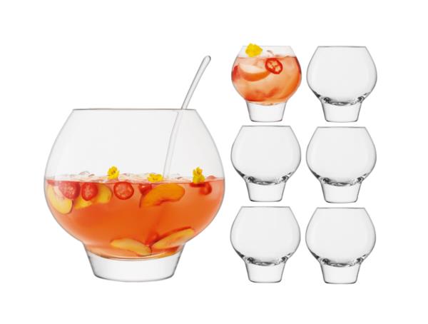 LSA Rum Punchbowl Set Glassware