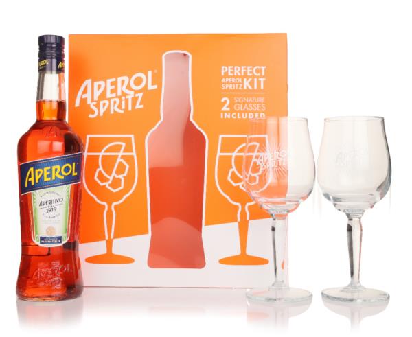Aperol Spritz Gift Set with 2x Glasses Liqueurs