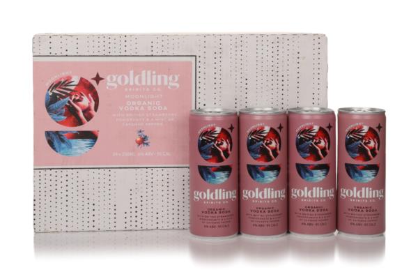 Goldling Moonlight Organic Vodka Soda with Strawberry & Pomegranate (2 Ready to Drink