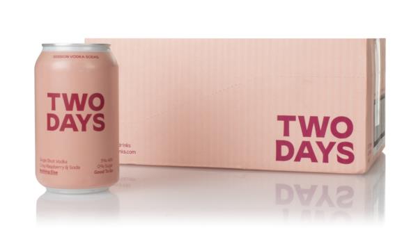 Two Days Vodka Raspberry Soda (12 x 330ml) Ready to Drink
