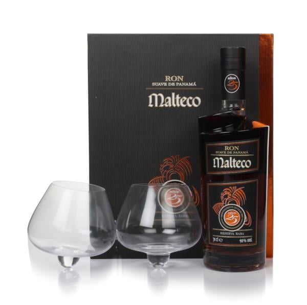 Ron Malteco 25 Year Old Reserva Rara (with 2x Glasses) Dark Rum