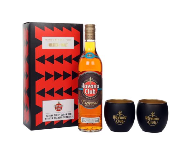 Havana Club Gift Set with 2x Tumblers Dark Rum