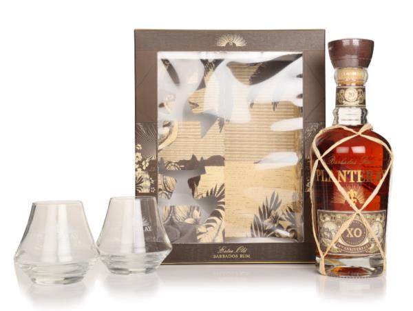 Planteray XO Barbados 20th Anniversary Gift Pack with 2x Tumblers XO Rum