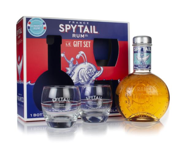 Spytail Ginger Rum Gift Pack with 2x Glasses Flavoured Rum