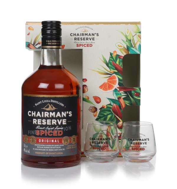 Chairman's Reserve Spiced Rum Gift Set with 2 x Glasses Spiced Rum