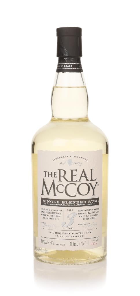 The Real McCoy 3 Year Old Single Blended Rum (40%) White Rum