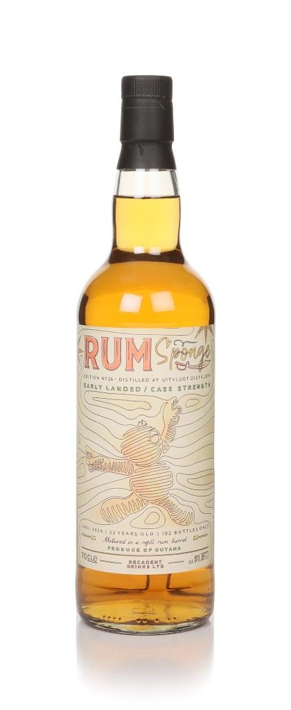 Uitvlugt 33 Year Old 1990 - Rum Sponge Edition No.26 (Decadent Drinks) Dark Rum