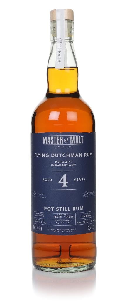 Flying Dutchman Rum 4 Year Old 2014 Single Cask (Master of Malt) Dark Rum