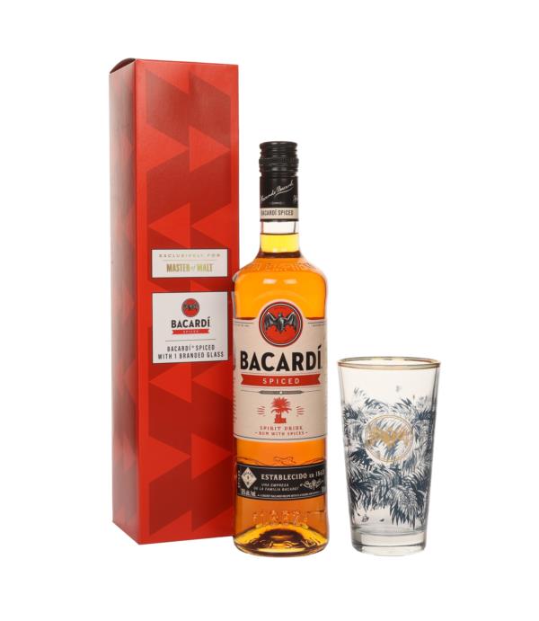 Bacardi Spiced Gift Set With Glass Spirit