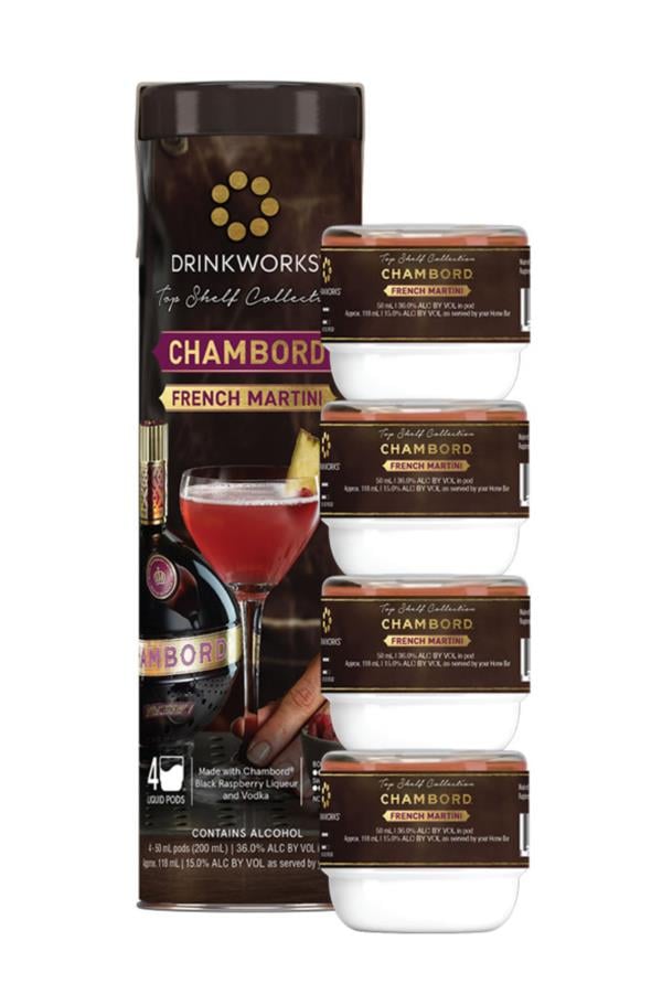 Drinkworks Chambord French Martini Tube (4X Pods) Cocktails Spirit