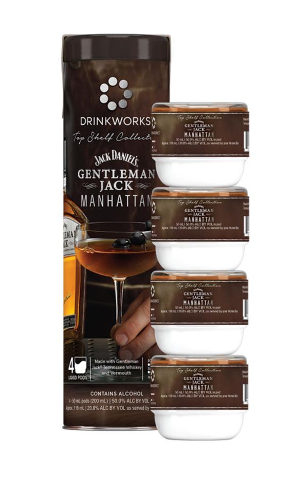 Drinkworks Gentleman Jack Manhattan Tube (4X Pods) Cocktails Spirit