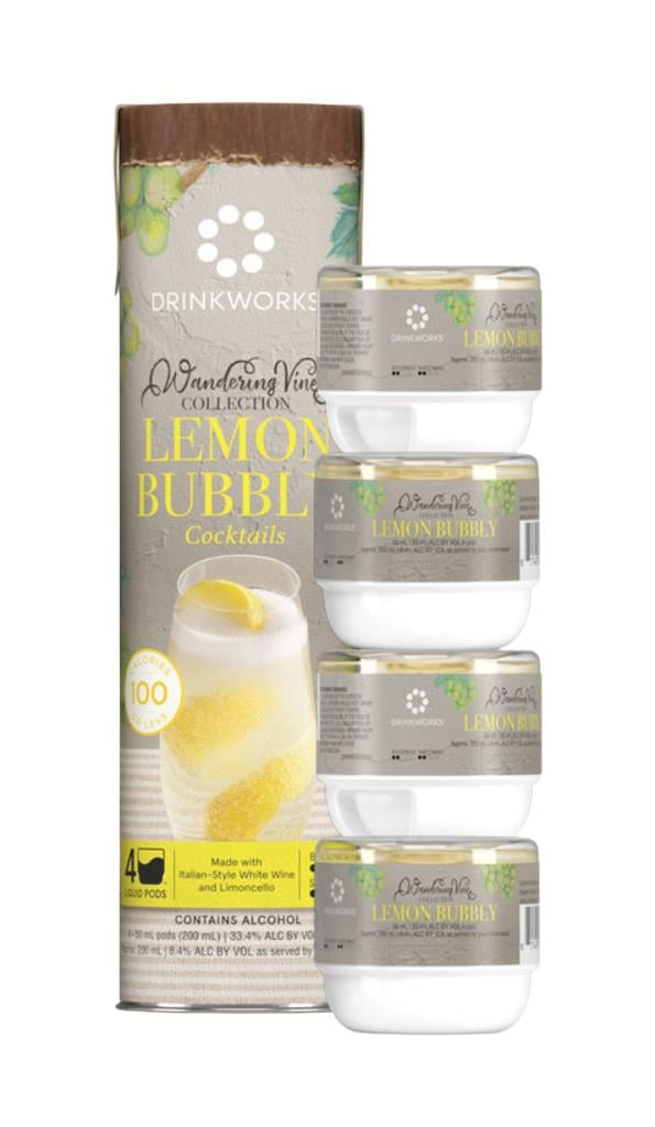 Drinkworks Lemon Bubbly Tube (4x Pods) Cocktails Spirit