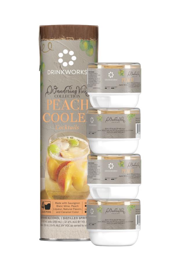Drinkworks Peach Cooler Tube (4X Pods) Cocktails Spirit