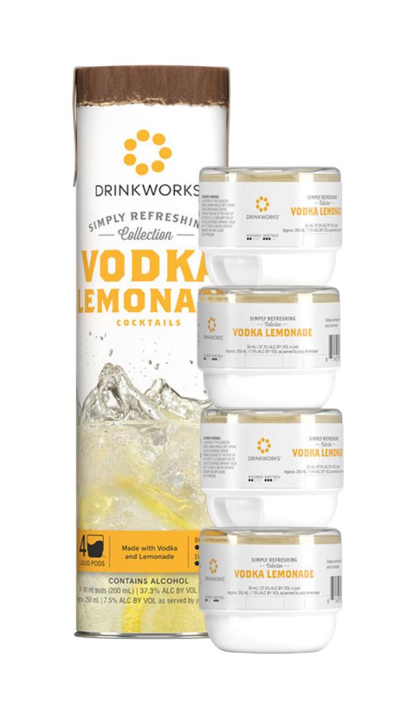 Drinkworks Vodka Lemonade Tube (4X Pods) Cocktails Spirit