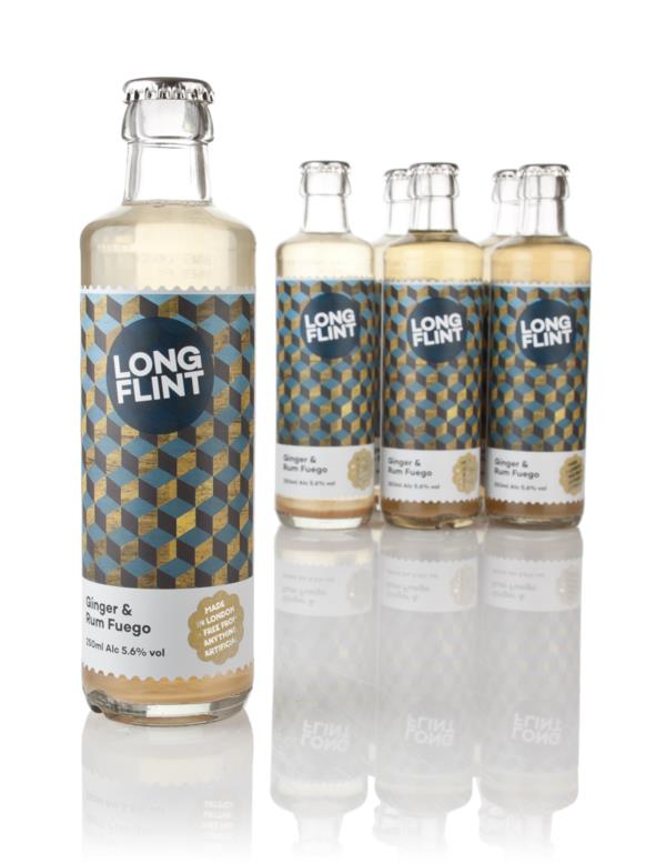 LongFlint Ginger & Rum Fuego (6 x 25cl) Cocktails Spirit