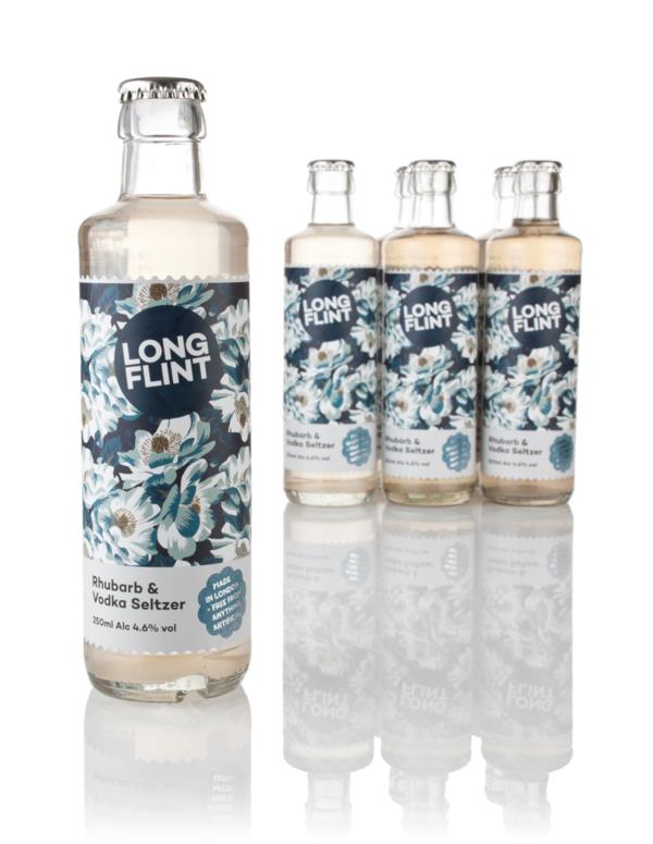 LongFlint Rhubarb & Vodka Seltzer (6 x 25cl) Cocktails Spirit