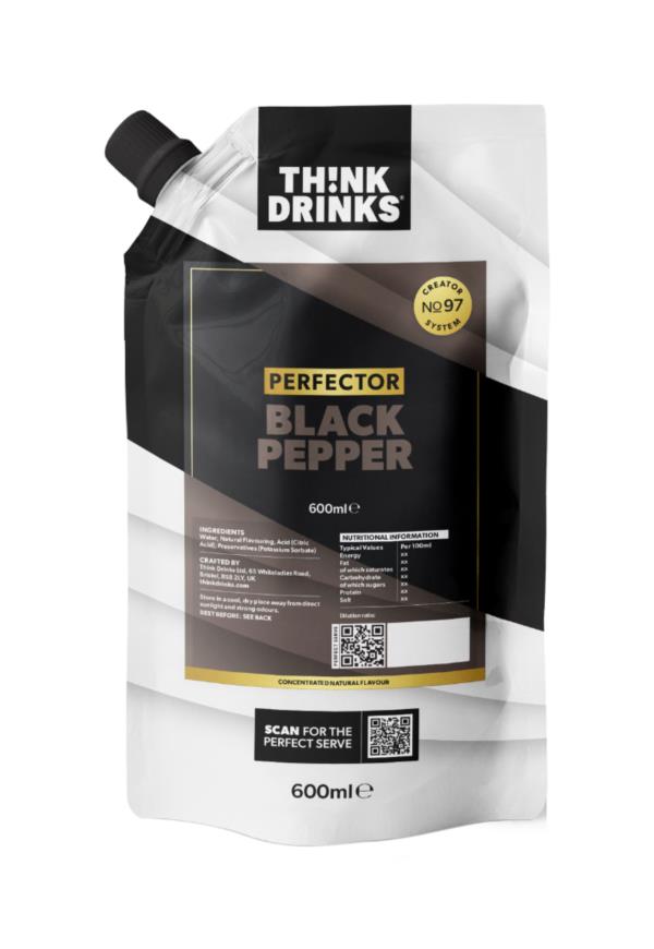 Think Drinks Black - Pepper Perfector (2 X 600Ml) Syrups And Cordials